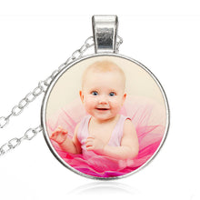 Personalized Photo Pendants Custom Necklace Photo of Baby Child Mom Dad Gra