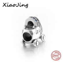 Boy Baby carriage Fit  charm Sterling Silver Jewelry original Bracelets Aut