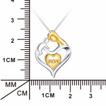 GNX10235 YFN 925 Sterling Silver Mother Love Necklace Mom And Child Gold Co