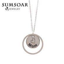 Silver Mom and Grandma Personalize Necklace with 45cm chain fit 12 Months G