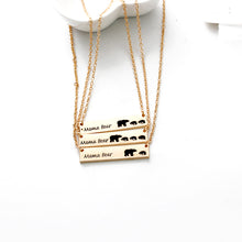 3 style mama bear necklaces mothers day gift necklace dog tag letter enamel