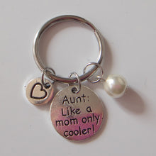 Aunt Keychain,Aunt like a mom only cooler Key Chains,Customized Aunts, Aunt