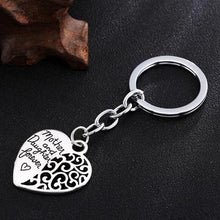 Mother and Daughter Forever Love Hollow Heart Key Ring Mother's Day Gift Ke