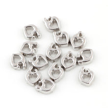20pcs/lot Wholesale Alloy Silver Plated Mom and Baby Love Heart Charms for
