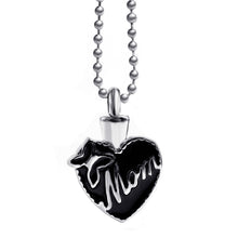 Women's Girls Stainless Steel Pendant Chain Mom Heart Love Butterfly Cremat