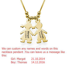 Boy Girl Figure Shap Necklace Choker Best Gift Customized Any Name For Mom