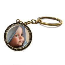 3Pcs/Lot Personalized Photo Key Chain Ring Custom Photo of Your Baby Child
