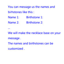 Elegant Birthstone Necklace Personality Bar Pendant Necklaces Best Gift Jew