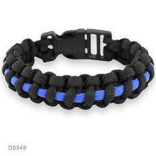(10 PCS/lot) BLUE Black Thin Blue Line K9 Canine Dog Patrol Dog Paracord Su