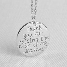 12pcs/lot  Family Jewelry Mother Gift ,Thank You for Raising the Man of My