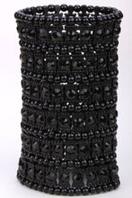 Multilayer stretch cuff bracelet women crystal wedding bridal fashion jewel