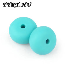 TYRY.HU Big Abacus Beads 50pc Loose Beads Food Grade Silicone Chewable Neck