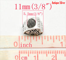 DoreenBeads 20PCs antique silver "BEST MOM" European Charm Beads 11x10mm(3/