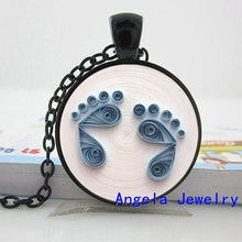 NS 00520 New Fashion Baby feet Neckalcce Baby feet Pendant Jewelry Gift for