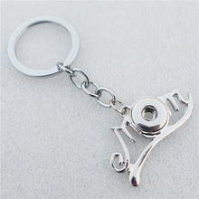 Fashion Mom Metal 12MM Snap Buttons Key Rings Mother Key Chains Women Jewel