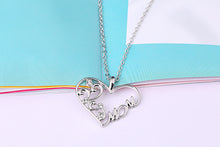 2015 fashion heart shaped with MOM word pendant necklace for Mother's Day G