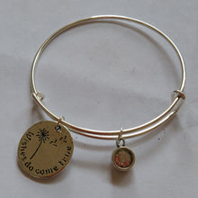 65mm Wishes do come true Dandelion bracelets bangles ,Adjustable Expandable