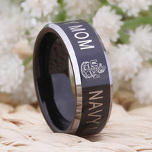 Free Shipping YGK JEWELRY Hot Sales 8MM The Army Military Navy Mom Design M