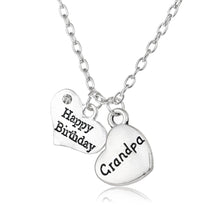 Bespmosp Family Double Heart Mom Dad Sister Grandma Son Uncle Pendant Neckl