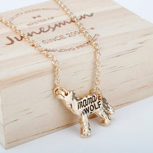 New Family love Gift Mom Wolf Suspension Necklaces & Pendants Alloy Mama Wo