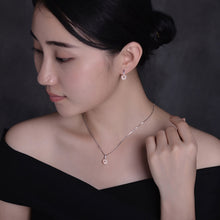 Sinya silver pearl jewelry set include 925 sterling silver earring pearl pe