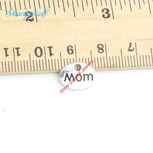 30pcs/lot Antique Silver Plated Mom Charms Pendants for Necklace Jewelry Ma