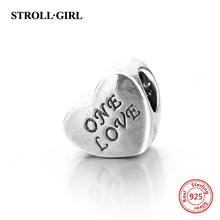Fit Authentic Pandora Charms Silver 925 Original Heart Shape Love Beads Ba