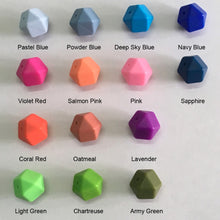 5pcs/lot 17mm Silicone Hexagon Beads BPA Free 100% Food Grade Silicone Loos