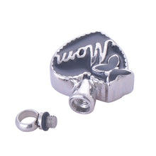 "Mom in Heart" Cremation Urn Necklace Ashes Urn Pendant Mother's Day Gift J