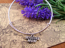 Hot sale 65mm bracelets bangles with  20*10MM Antique silver MARINE MOM  ch
