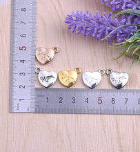 10pcs DIY Alloy love letter mom word charm pendant  Floating Locket alphabe