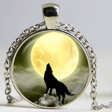 vintage mom and baby wolf pendant necklace snow wolf statement necklaces 20