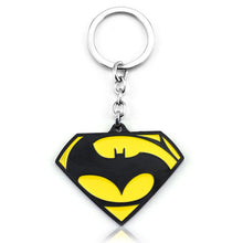 New Cartoon Superman Batman Keychain Superhero Key Chains Batman Keyring Ke