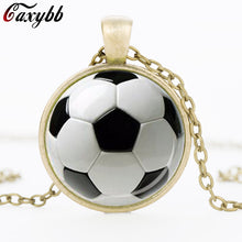 SOCCER BALL PENDANT Soccer Mom Jewelry Football Pendant Black White Gift fo