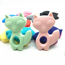 NEW 5pcs/lot Silicone Teething Fox Pendant Jewelry Pendant   Organic BPA Fr