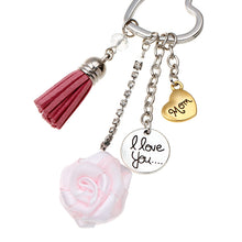 Fashion cubre llaves i love you mom keychains for mother's day gift heart k