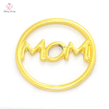 2016 New Cute 22mm Silver Mom Floating Window Plates 3 COLOR For 30mm Livin