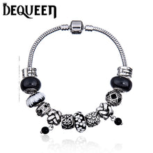 Dequeen Fashion Jewelry Purple/Black/Red Glass Beads Bracelet Heart Best Mo