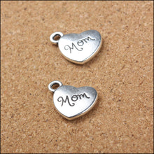 10pcs/lot High Quality Antique Silver Family Charms Mom Charms Necklace Cha