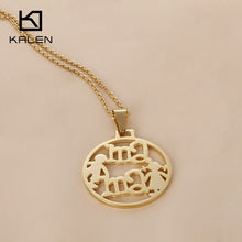 Kalen Mother's Day Gifts For Mom Stainless Steel Gold Color Letter mam Boy
