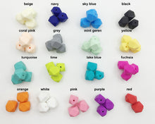 hot sale 18mm Geometric Hexagon silicone beads Food Grade Babies Chewing Je
