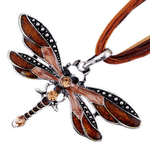 YYW Hot Sale Women Mom Colorful Enamel Dragonfly Pendant Choker Necklace Ri