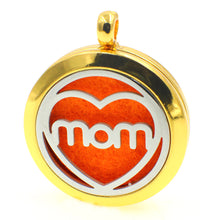 XX14 Stainless Steel Aromatherapy Diffuser "Mom Heart "Locket Floating per