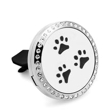 Rhinestone mom & kid Essential Oil Car Diffuser Locket Vent Clip 316L Stain