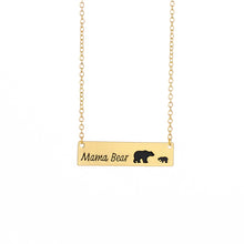 New Mama Bear Necklace Bar Necklace Mom Necklace For Mom Gift Mother's Day