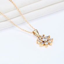 Todorova New Flower Pendant Necklaces for Women Luxury Full Zircon Choker C