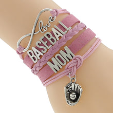 Infinity Love BASEBALL MOM Team sports Bracelet Customize Wristband friends