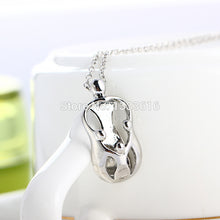 2016 Fashion Silver jewelry Charms Crystal Necklace Mom gift Mother's day J