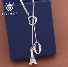 LOVE  New Arrivals  silver Fashion pendant Necklaces Eiffel Tower Charm Nec