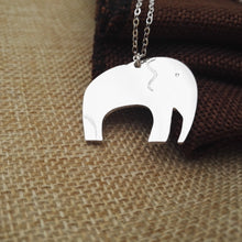 trendy Mother Daughter Necklaces women animal jewelry Elephant pendant neck